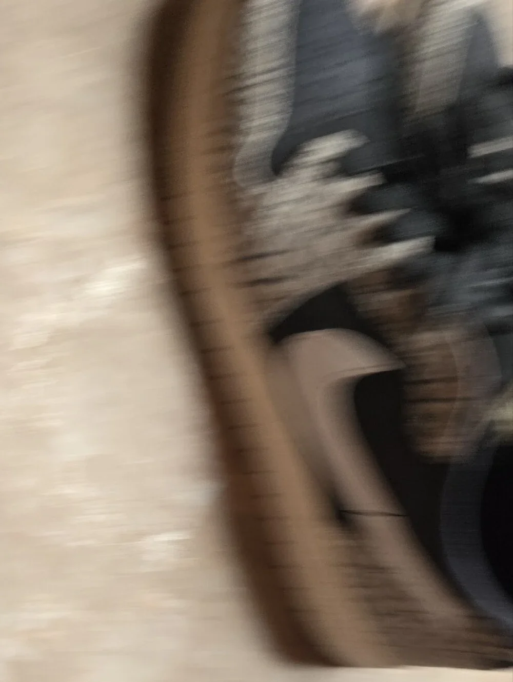 Nike Black Sneakers with Gray Elephant Print